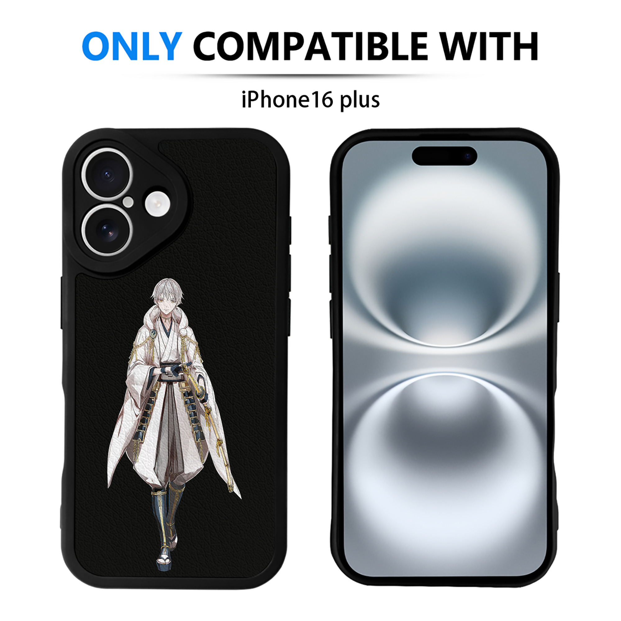 （画像用） 刀剣乱舞 Touken Ranbu 【iPhone 16シリーズ対応】シリコンスマホケース（レザー調） 材質：シリコン